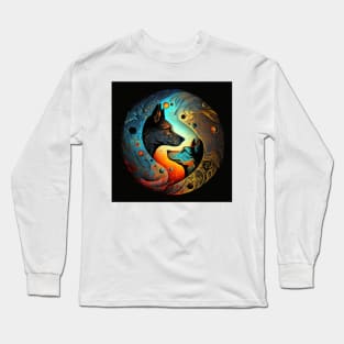 Yin Yang dogs Long Sleeve T-Shirt